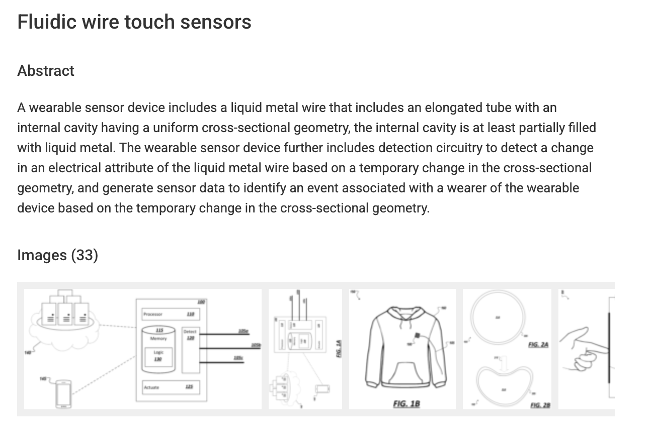 Fluidic wire touch sensors